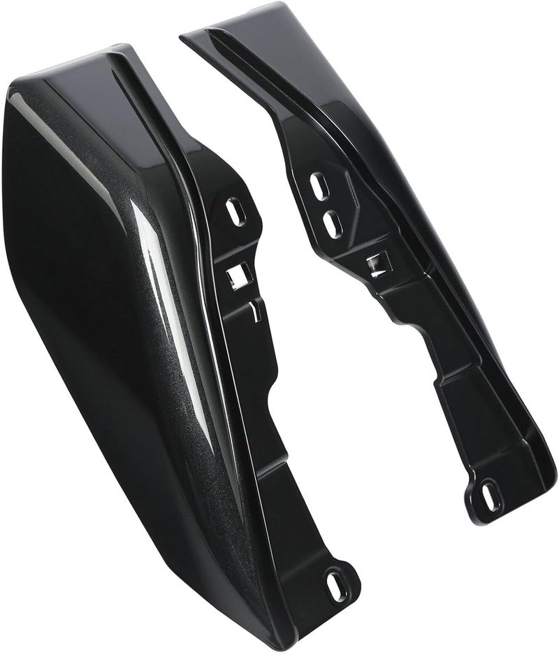 HR3 Black Tempest Mid Frame Air Deflectors Heat Shield Compatible with 2018 Electra Glide Ultra Classic FLHTCU Fit for 2009-later Road King Road Glide Street Glide Electra Glide Ultra Limited - Image 5